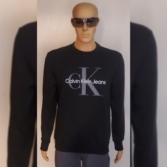 CALVIN KLEIN MONOGRAM LOGO SWEATSHIRT MEN'S - Picture 1 of 11